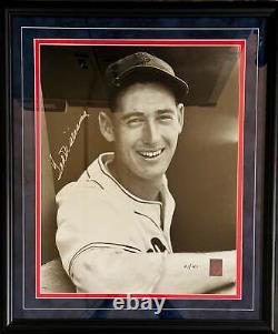 Ted Williams Signed 1939 Brearley Head Shot Framed 16x20 Photo #41/41 Green Dia