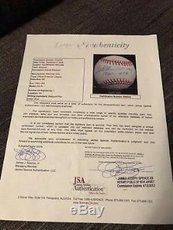 Ted Williams Signed 1941.406 Baseball JSA Authenticated LOA