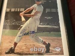 Ted Williams Signed 1946 Look Magazine, framed, PSA