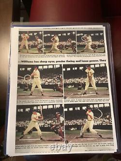 Ted Williams Signed 1946 Look Magazine, framed, PSA