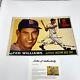 Ted Williams Signed 1955 Topps Large 12x20 Photo Psa Dna Coa