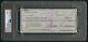 Ted Williams Signed 1975 Personal Bank Check Psa Encapsulated