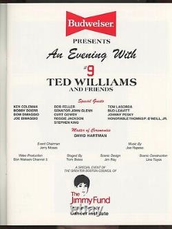 Ted Williams Signed 1988 Program Auto with JSA Letter