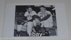 Ted Williams Signed 8x10 Photo Bobby Doerr 4x6 Auto Red Sox Autograph HOF