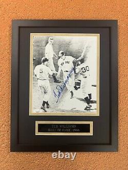 Ted Williams Signed 8x10 Photo JSA Auto Custom Framed Red Sox Missing Letter