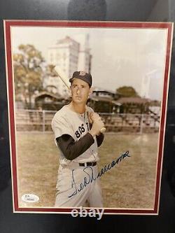 Ted Williams Signed 8x10 Professionally Framed JSA Authentic
