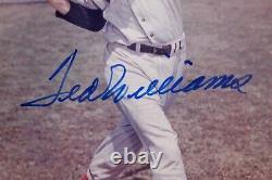 Ted Williams Signed 8x10 With Plaque Auto Jsa Loa Boston Red Sox Hof