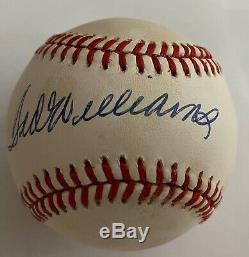 Ted Williams Signed AL Baseball JSA LOA RED SOX Autographed Beautiful Signature