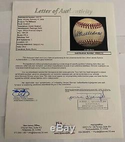 Ted Williams Signed AL Baseball JSA LOA RED SOX Autographed Beautiful Signature