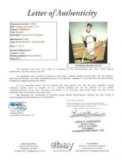 Ted Williams Signed Authentic Autographed 8x10 Photo JSA COA