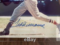 Ted Williams Signed Auto 8x10 Photo Stat Plaque JSA Certified Free Shipping