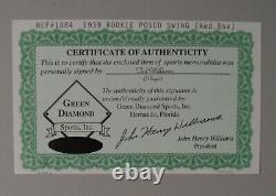 Ted Williams Signed Auto Autograph 1939 Rookie Play Ball Pic Rc Green Diamond Gd