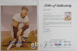 Ted Williams Signed Auto Autograph 8x10 PSA/DNA H42520