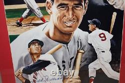 Ted Williams Signed Auto Autographed 14x20 Color Poster Picture JSA Letter