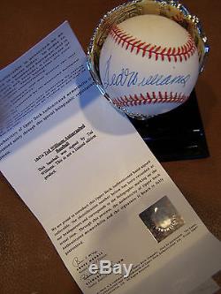Ted Williams Signed Auto Boston Red Sox Al Baseball Upper Deck Authenticated