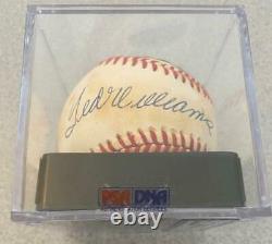 Ted Williams Signed Auto Roal Baseball Psa/dna 6.5 Ex-mt+ Boston Red Sox