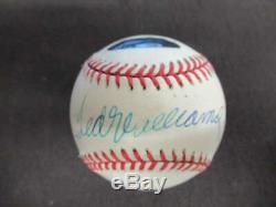 Ted Williams Signed Autograph Auto Oalb Baseball Green Diamond Holo Bb1684