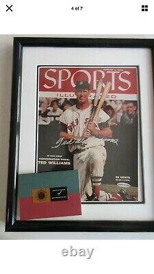 Ted Williams Signed Autograph Baseball Sports Illustrated Cover Uda Coa, Si