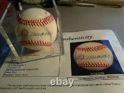 Ted Williams Signed Autograph Baseball With Case Red Sox JSA BB00245 Bobby Brown
