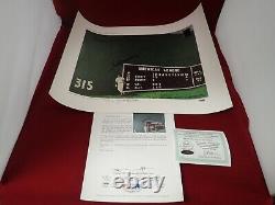 Ted Williams Signed Autograph Fenway's Green Monster 16x20 Lithograph PSA