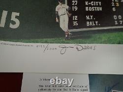 Ted Williams Signed Autograph Fenway's Green Monster 16x20 Lithograph PSA