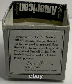 Ted Williams Signed Autograph Official MLB AL Brown Baseball Guaranteed JSA Cert