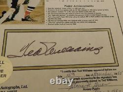 Ted Williams Signed / Autographed 8x10 Stat Sheet Notarized JSA LOA Red Sox HOF