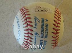 Ted Williams Signed Autographed Baseball Jsa Certified Boston Red Sox With Cube