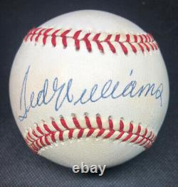 Ted Williams Signed Autographed Baseball. PSA
