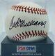 Ted Williams Signed/autographed Baseball. Psa Full Letter Signature Grade 9