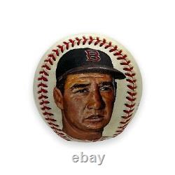 Ted Williams Signed Autographed Baseball with Hand Painted Face JSA