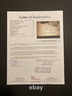 Ted Williams Signed Autographed Cartoon COA JSA Full Letter
