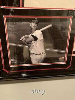 Ted Williams Signed Autographed Framed Mitchell & Ness Boston Red Sox Jersey