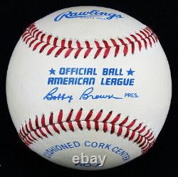 Ted Williams Signed Autographed OAL Brown Baseball PSA/DNA