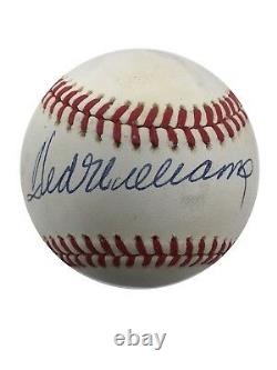 Ted Williams Signed Autographed ONL Baseball Red Sox Beckett BAS (B15)