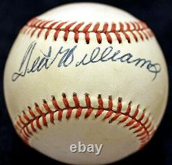 Ted Williams Signed Autographed Oal Baseball Red Sox 500 Hr Club Hof Jsa Loa Coa