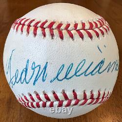 Ted Williams Signed Autographed Official American League Baseball Ball JSA LOA