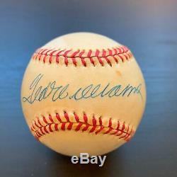 Ted Williams Signed Autographed Official American League Baseball PSA DNA COA