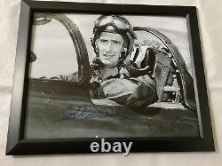Ted Williams Signed / Autographed Pilot Photograph 8 x 10 Red Sox With COA Rare
