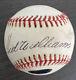 Ted Williams Signed Baseball C. O. A