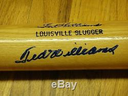 Ted Williams Signed Beckett Authenticated Lousiville Slugger Bat Autographed