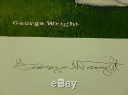 Ted Williams Signed Boston Red Sox Baseball George Wright Lithograph #373/1000
