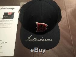 Ted Williams Signed Boston Red Sox Baseball Hat PSA/DNA Authenticated AB08232