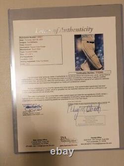 Ted Williams Signed Busch Beer Poster Red Sox Autograph JSA LOA CUSTOM FRAMED