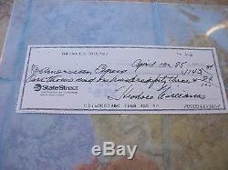 Ted Williams Signed Check Boston Red Sox Hunt Auctions Loa