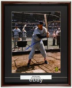 Ted Williams Signed Custom Framed 26 x 22 Photo Display (Williams)