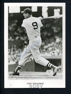 Ted Williams Signed Don Wingfield Type 2 Press Original Photo Boston Red Sox
