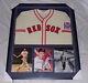 Ted Williams Signed Framed 34x39 Jersey & Photo Display Upper Deck Red Sox