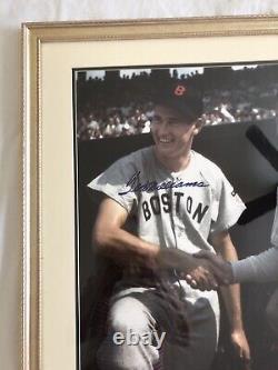 Ted Williams Signed Framed Photo With Ruth Ted Williams Hologram Steiner