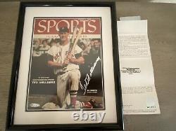 Ted Williams Signed Framed Sports Illustrated 8x10 Cover 1955 Upper Deck Uda Coa